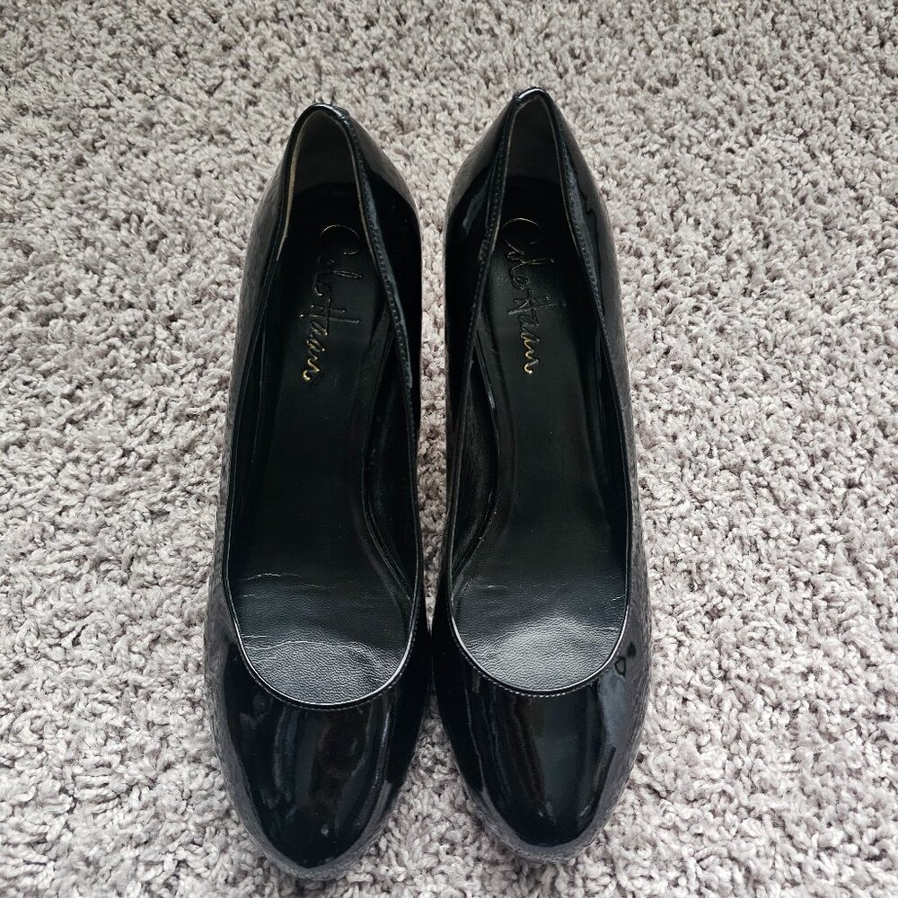 Cole Haan Nike Air Black Patent High Heels 5.5